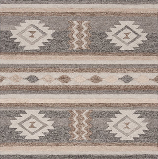 Safavieh Ebony EBN530T Brown / Grey Area Rug Square