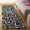 Safavieh Ebony EBN550Z Black / Ivory Area Rug Room Scene Feature