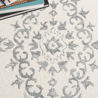 Safavieh Ebony EBN650A Ivory / Grey Area Rug Detail