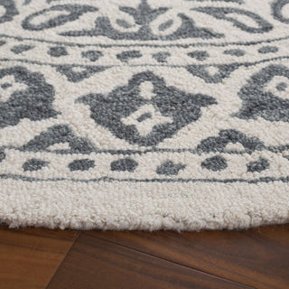 Safavieh Ebony EBN650A Ivory / Grey Area Rug Detail