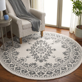 Safavieh Ebony EBN650A Ivory / Grey Area Rug Room Scene Feature