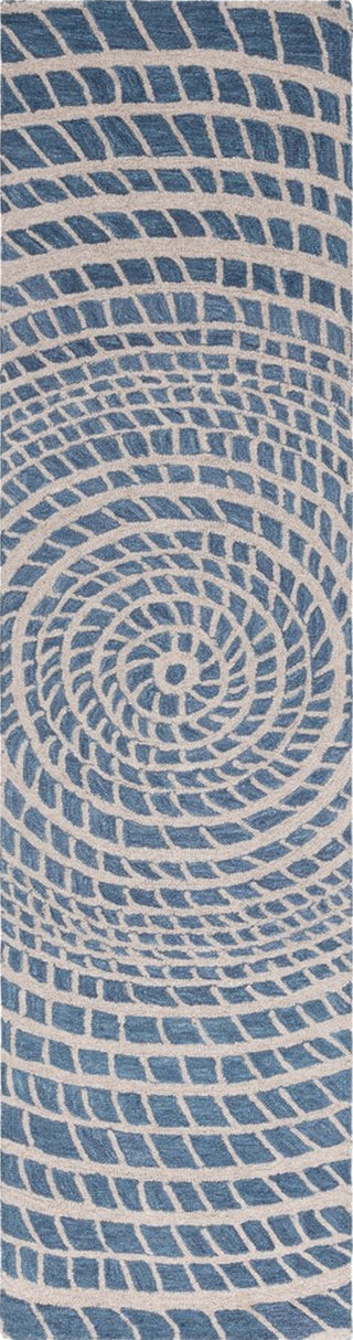 Safavieh Ebony EBN652M Blue / Ivory Area Rug Runner