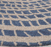 Safavieh Ebony EBN652M Blue / Ivory Area Rug Detail