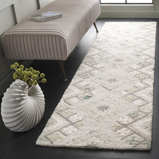 Safavieh Ebony EBN653A Ivory / Grey Area Rug Room Scene Feature
