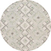 Safavieh Ebony EBN653A Ivory / Grey Area Rug Round