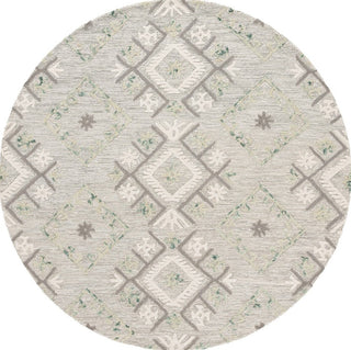 Safavieh Ebony EBN653A Ivory / Grey Area Rug Round