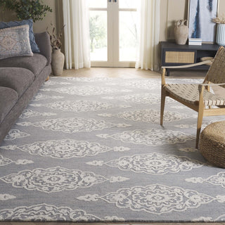 Safavieh Ebony EBN655F Ivory / Grey Area Rug Room Scene Feature