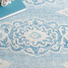 Safavieh Ebony EBN655M Ivory / Light Blue Area Rug Detail