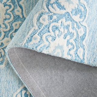 Safavieh Ebony EBN655M Ivory / Light Blue Area Rug Fold