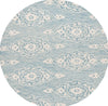 Safavieh Ebony EBN655M Ivory / Light Blue Area Rug Round