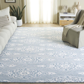 Safavieh Ebony EBN655M Ivory / Light Blue Area Rug Room Scene Feature