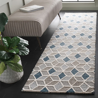 Safavieh Ebony EBN656A Ivory / Blue Area Rug Room Scene Feature