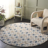 Safavieh Ebony EBN656A Ivory / Blue Area Rug Room Scene Feature
