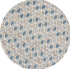 Safavieh Ebony EBN656A Ivory / Blue Area Rug Round