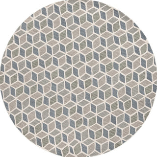 Safavieh Ebony EBN656F Ivory / Grey Area Rug Round