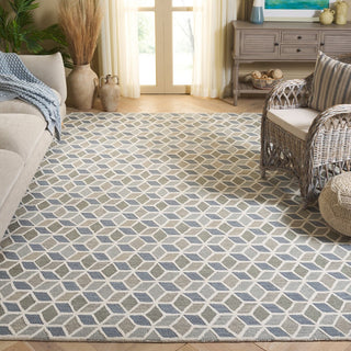 Safavieh Ebony EBN656F Ivory / Grey Area Rug Room Scene Feature