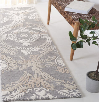 Safavieh Ebony EBN657F Grey / Ivory Area Rug Room Scene Feature