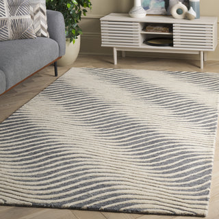 Safavieh Ebony EBN707F Grey / Ivory Area Rug Room Scene