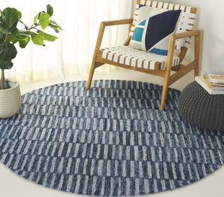Safavieh Ebony EBN751N Navy / Light Blue Area Rug Room Scene