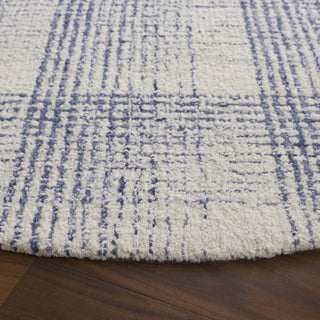 Safavieh Ebony EBN806M Ivory / Blue Area Rug Detail