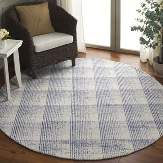Safavieh Ebony EBN806M Ivory / Blue Area Rug Room Scene