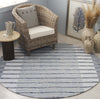 Safavieh Ebony EBN812M Ivory / Blue Area Rug Room Scene