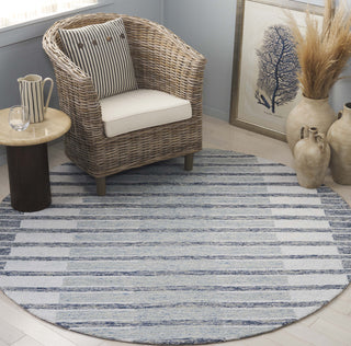 Safavieh Ebony EBN812M Ivory / Blue Area Rug Room Scene