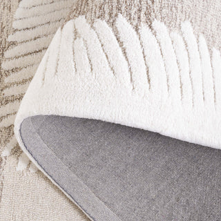 Safavieh Ebony EBN814T Ivory / Brown Area Rug Fold