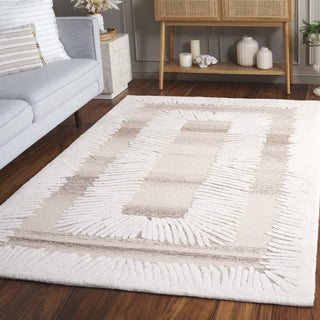 Safavieh Ebony EBN814T Ivory / Brown Area Rug Room Scene