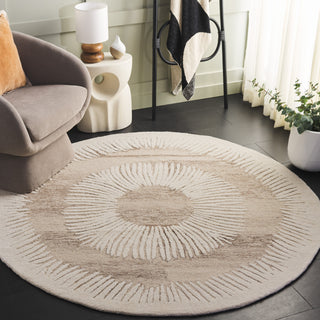 Safavieh Ebony EBN814T Ivory / Brown Area Rug Room Scene