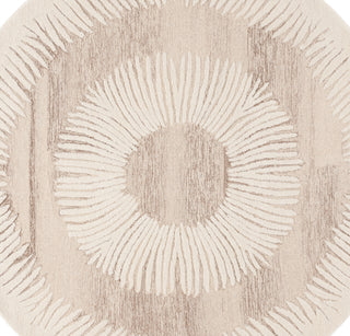 Safavieh Ebony EBN814T Ivory / Brown Area Rug Round