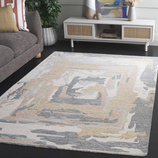 Safavieh Ebony EBN924F Grey / Ivory Area Rug Room Scene
