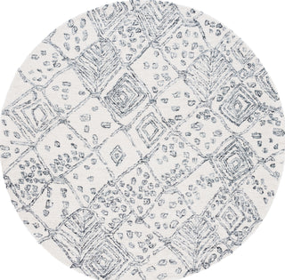 Safavieh Ebony EBN929A Ivory / Grey Area Rug Round