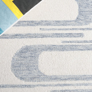 Safavieh Ebony EBN951M Ivory / Blue Area Rug Detail