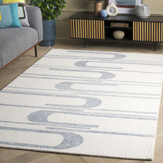 Safavieh Ebony EBN951M Ivory / Blue Area Rug Room Scene