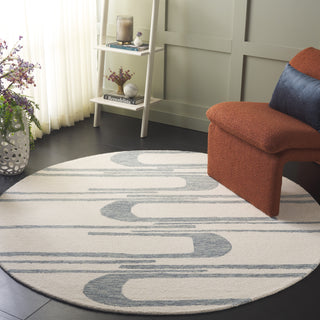 Safavieh Ebony EBN951M Ivory / Blue Area Rug Room Scene Feature