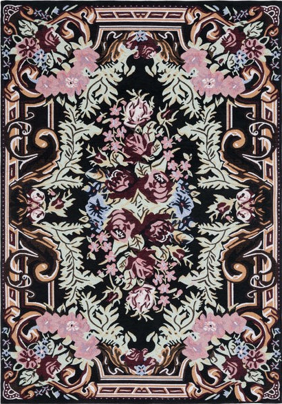 Safavieh Easy Care ECR103Z Black / Pink Machine Washable Area Rug main image