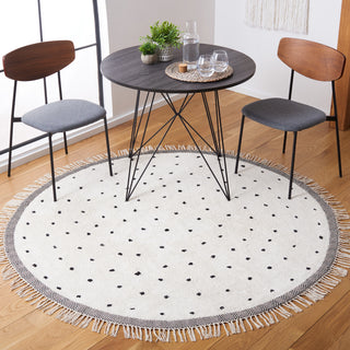 Safavieh Easy Care ECR203Z Ivory / Black Machine Washable Area Rug Room Scene