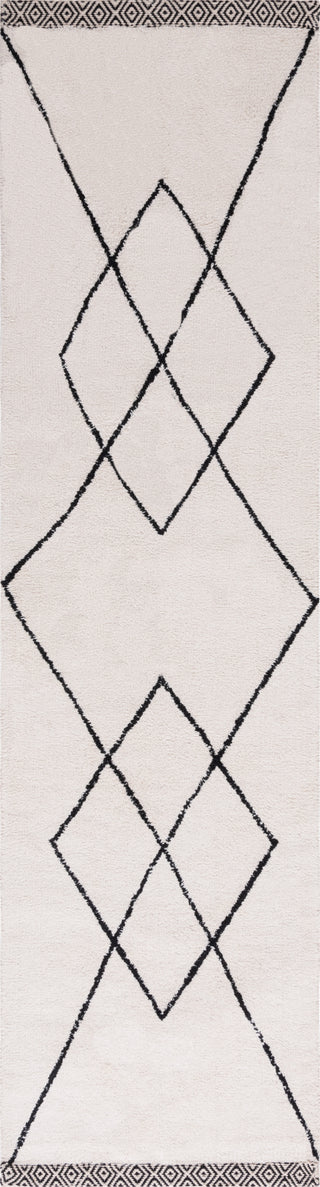 Safavieh Easy Care ECR210A Ivory / Black Area Rug Runner