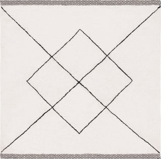 Safavieh Easy Care ECR210A Ivory / Black Area Rug Square
