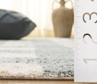 Safavieh Easy Care ECR216J Ivory / Teal Area Rug Detail