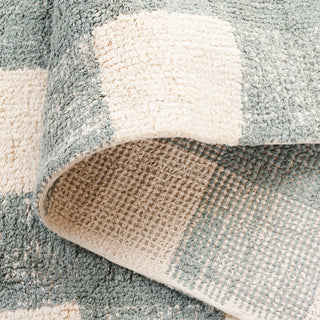 Safavieh Easy Care ECR216J Ivory / Teal Area Rug Fold