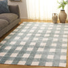 Safavieh Easy Care ECR216J Ivory / Teal Area Rug Room Scene Feature