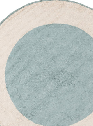 Safavieh Easy Care ECR220K Ivory / Turquoise Machine Washable Area Rug Round