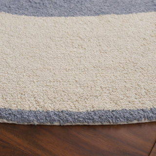 Safavieh Easy Care ECR220M Ivory / Blue Machine Washable Area Rug Detail
