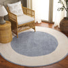 Safavieh Easy Care ECR220M Ivory / Blue Machine Washable Area Rug Room Scene