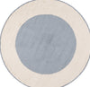 Safavieh Easy Care ECR220M Ivory / Blue Machine Washable Area Rug Round