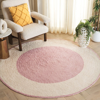 Safavieh Easy Care ECR220U Ivory / Pink Machine Washable Area Rug Room Scene