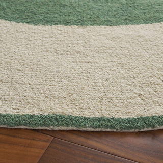 Safavieh Easy Care ECR220Y Ivory / Green Machine Washable Area Rug Detail