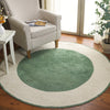 Safavieh Easy Care ECR220Y Ivory / Green Machine Washable Area Rug Room Scene Feature